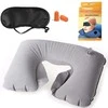 Bikuvalt Travel pillow inflatable croissant + blindfold