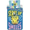 Kempiniuko patalynės komplektas „SpongeBob Serve Up“ 140–200 cm, 70–90 cm