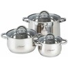 Puodų Rinkinys - Maestro MR-2120-6L Nerūdijančio Plieno 6 Dalių
