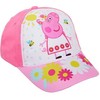 Kepurė Peppa Pig vaikiška beisbolo kepuraitė su gėlėmis ir rožinėmis spalvomis, 54 cm