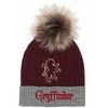 Kepurė Skrybėlė Harry Potter Gryffindor House Fur Pom Bordo