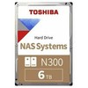 TOSHIBA N300 NAS kietasis diskas 6 TB SATA 3,5 colio 7200 aps./min. 256 MB masinis