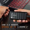 Kietasis diskas Sandisk WD_BLACK 1TB P40 GAME DRIVE SSD -