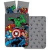 Klasikinis komiksų stiliaus patalynės komplektas „Avengers“ 140–200 cm, 70–90 cm