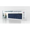 GEMBIRD 3-color backlight multimedia klaviatūra juodas US išdėstymas