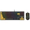 Rinkinys Klaviatūra su pele Tracer GameZone Hornet 87 su laidu juoda