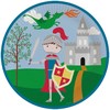 „Knights Protect Knight“ popierinės lėkštės, 8 vnt., 23 cm