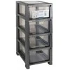 Komoda Tontarelli Linea mini, 20 x 28,3 x 43,8 cm, pilka