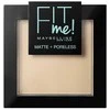 Maybelline Fit Me matinė pudra 130 Buff rusvai gelsvas