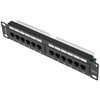 LANBERG PPU6-9012-B Patch Panel 10 colių 12 prievadų 1U cat.6 juoda