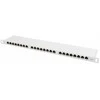 LANBERG PPS6-0024-S Patch Panel 24 prievadas 0,5U kat. 6 ekranuoti pilkai
