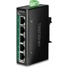 Šakotuvas Switch TRENDnet 5-Port Industrial Gigabit PoE+ DIN-Rail Mini Switch