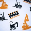 Prześcieradło bawełniane su gumką 90x200 Koparki 7400 vaikams