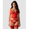 Obsessive Cupide Desir korsetas ir stringai S/M