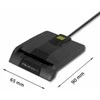 QOLTEC 50634 Išmanusis Smart ID lustinių kortelių skaitytuvas SCR0634 USB Type C