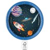 GoDan Rocket Space popierinės lėkštės 20cm 8vnt