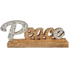 Krist+ Dekoratyvinė figūrėlė Peace Blizgučiai 6 x 13 x 31 cm Sidabras Medžio