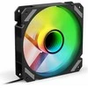 120mmSharkoon SHARK veidrodis RGB PWM ATBULINIS juodas