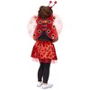 „Ladybug“ dryžuotų taškelių sijonėlio komplektas 3-8 metų vaikams