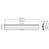 Laikiklis Vogels PFB3409 INTERFACE BAR 915MM, Sidabrinis Vogels