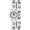 Laikrodis LIGHT TIME modelis PUNK - Baltas - Sidabrinis