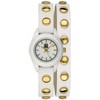 Laikrodis LIGHT TIME modelis PUNK - Baltas / Gold