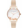 Laikrodis OLIVIA BURTON OB16CH01. Kwarcowy, Kolor balta. Kobieta.
