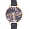 Laikrodis OLIVIA BURTON OB16EM02. Kwarcowy, Kolor juoda. Kobieta.