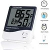 Elektroninis LCD termometras su laikrodžiu ir data