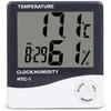 Elektroninis LCD termometras su laikrodžiu ir data