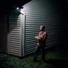 Lauko šviestuvas su saulės baterijomis ir judesio jutikliu, atsparus vandeniui, 100 LED