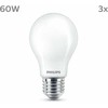 Signify Philips LED classic Lampa 60W E27 Ciepła biel 806lm matinė 3er P