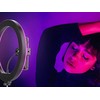 LED RGB žiedinis apšvietimas + telefono laikiklis + reguliuojamas stovas