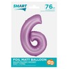 GoDan Folio balionas Smart Digit 6 levandų matinis 76cm Godan