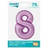 GoDan Folio balionas Smart Digit 8 levandų matinis 76cm Godan
