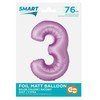 GoDan Folio balionas Smart Digit 3 levandų matinis 76cm Godan
