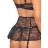 Suspender Shelf Bra Set 80C/M