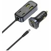 Baseus BackseatPal L1 110W automobilinis įkroviklis 3 x USB-A + 3 x USB-C su 1.5m Extension Kabelis - juodos spalvos