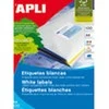 Lipnios etiketės Apli, A4, 105x29mm, 100 lapų, baltos spalvos