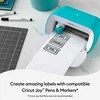 Spausdintuvas „Cricut Joy Smart Label“ rašomosios vinilo etiketės, nuolatinės baltos, 33 cm (13 colių), 4 lipnūs lapai, skirti naudoti su, 2010000