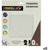 Pincello Lipnios etiketės Balta Ø 25 mm (12 vnt.)