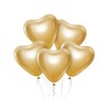 GoDan Balloons BeautyxCharm, Platinum Gold Hearts 12"/ 6 vnt. Godan