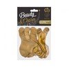 GoDan Balloons BeautyxCharm, Platinum Gold Hearts 12"/ 6 vnt. Godan