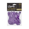 GoDan B&C Balloons Platinum Violetinė Hearts 30,5cm 6vnt
