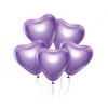 GoDan B&C Balloons Platinum Violetinė Hearts 30,5cm 6vnt