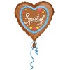 „Love Spatzl“ širdelės formos folijos balionas, 43 cm