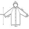 Lietpaltis su gobtuvu Eva mėlynas 120 cm