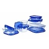 Pyrex 283PG00/7044, Troškintuvas kepimui, Stačiakampis, Stiklas, Plastikas, Skaidrus, -20 - 240 °C