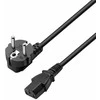 Maitinimo kabelis Ewent EW-190100-030-N-P Juoda Spalvotas 3 m