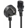 Maitinimo Laidas - LINDY UK 3 Pin į C13 Maitinimo Laidas, 2 m, Juodas